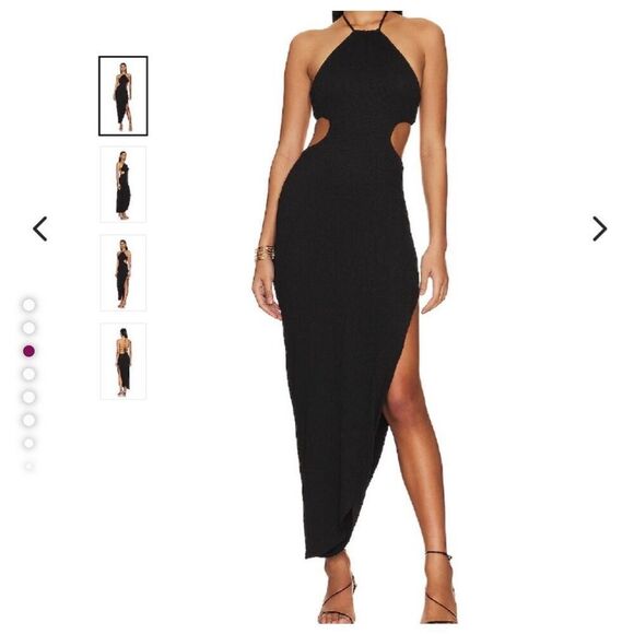 $318 Revolve x Rumer Willow Cut Out Maxi Dress black Size XS m3 - Picture 1 of 8